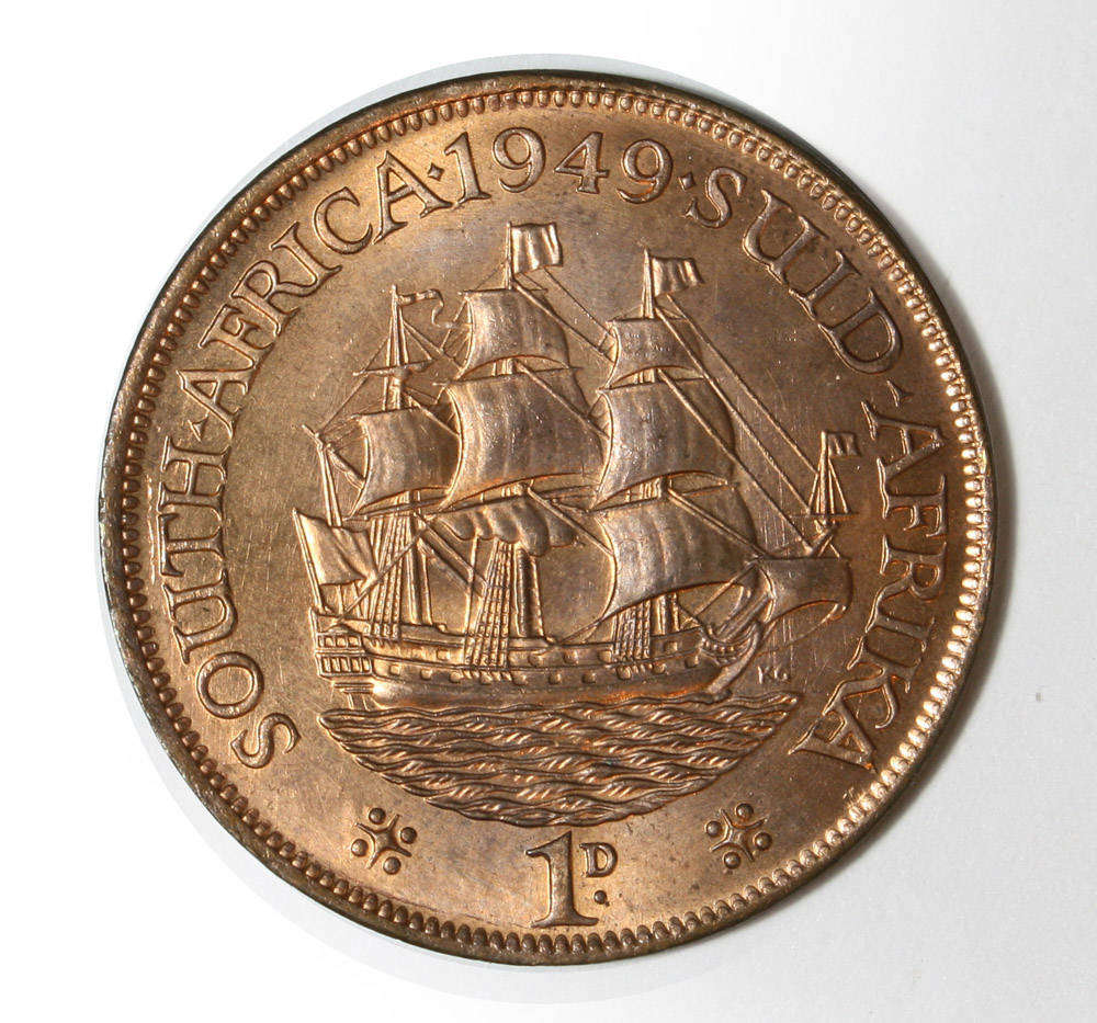 1949 Penny 1d - Union of South Africa