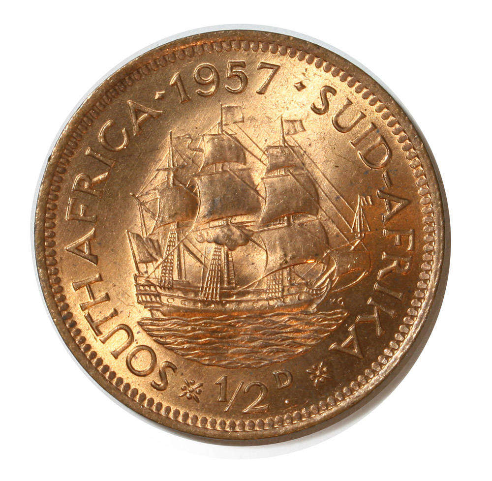 1957 - Half Penny (1/2d) - Union of South Africa