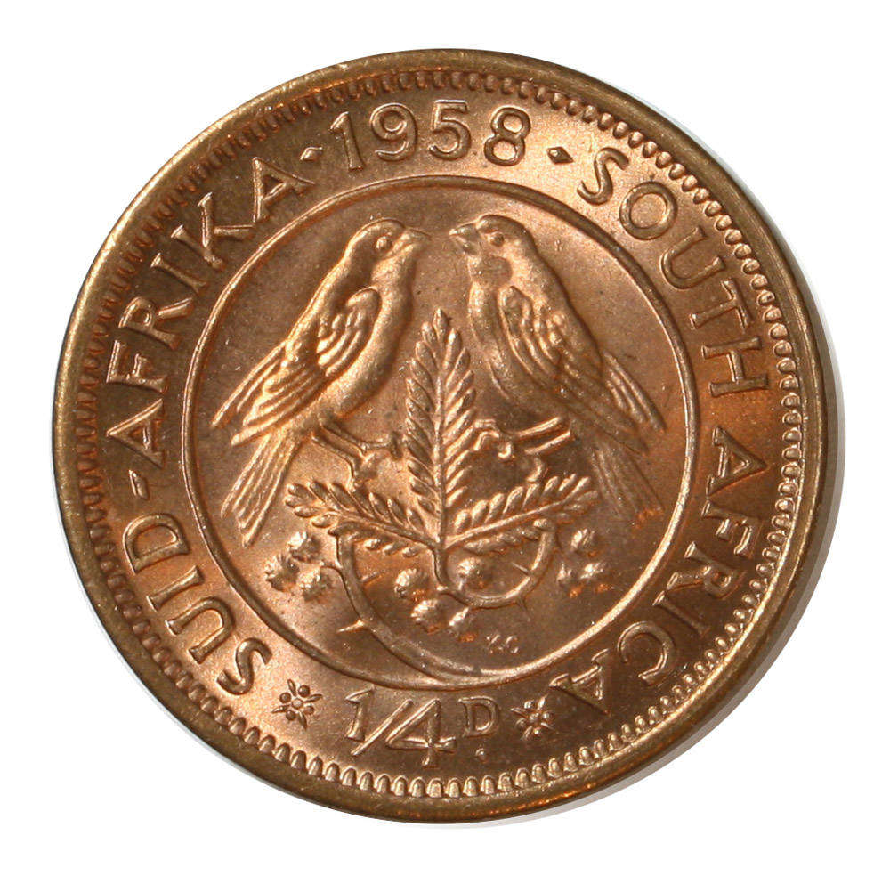 South Africa Farthing 1/4d - 1958