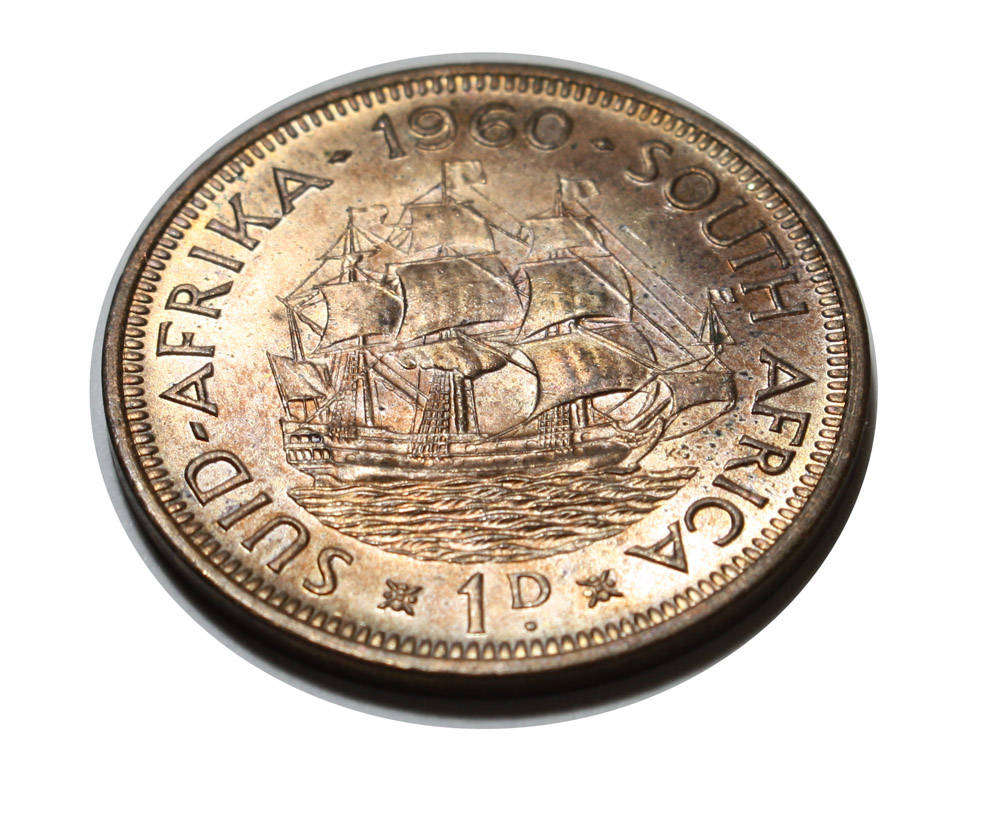 1960 Penny 1d - Union of South Africa