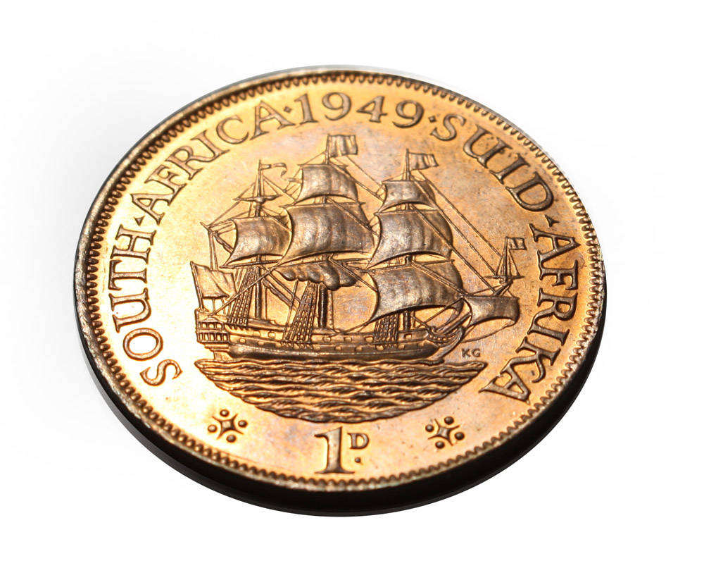 1949 Penny 1d - Union of South Africa