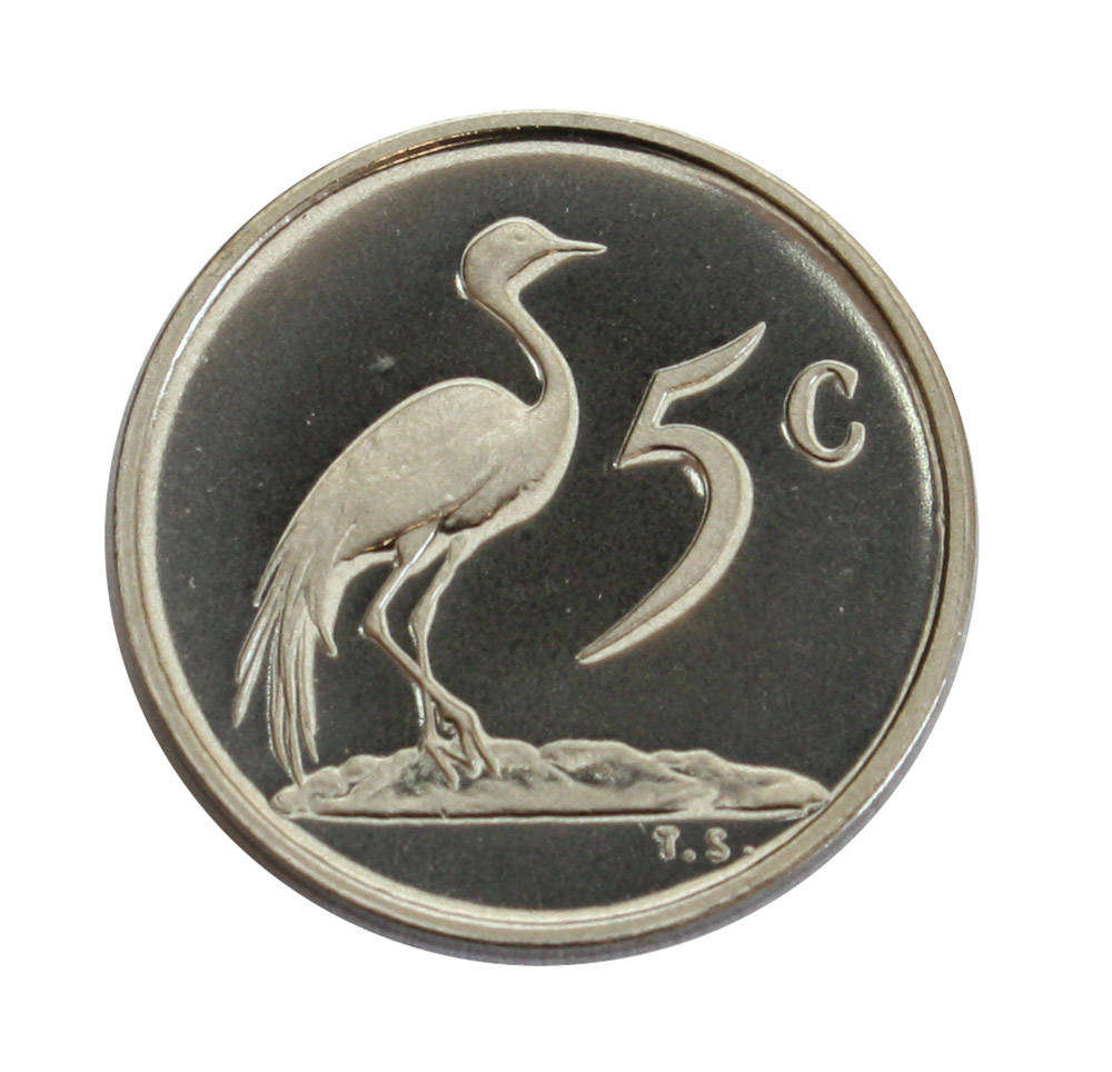 1978 South Africa 5c Proof nickel