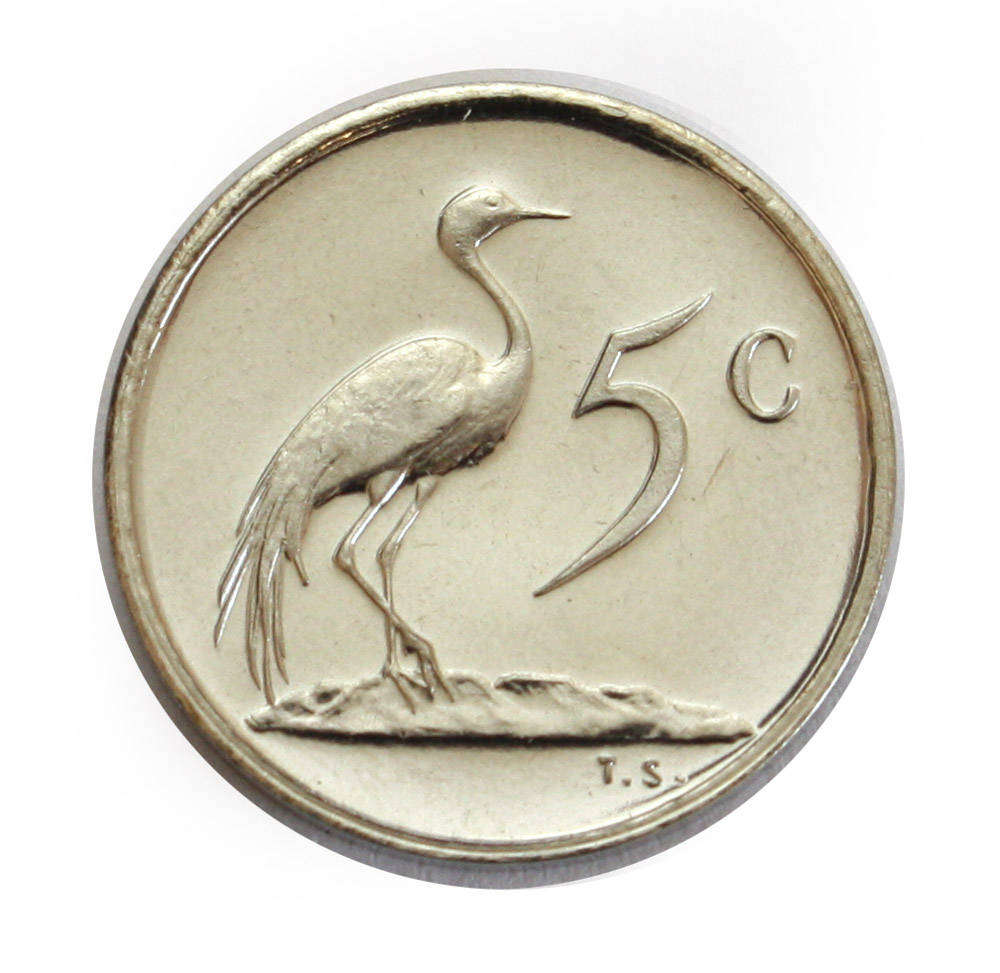 1979 South Africa 5c Proof nickel