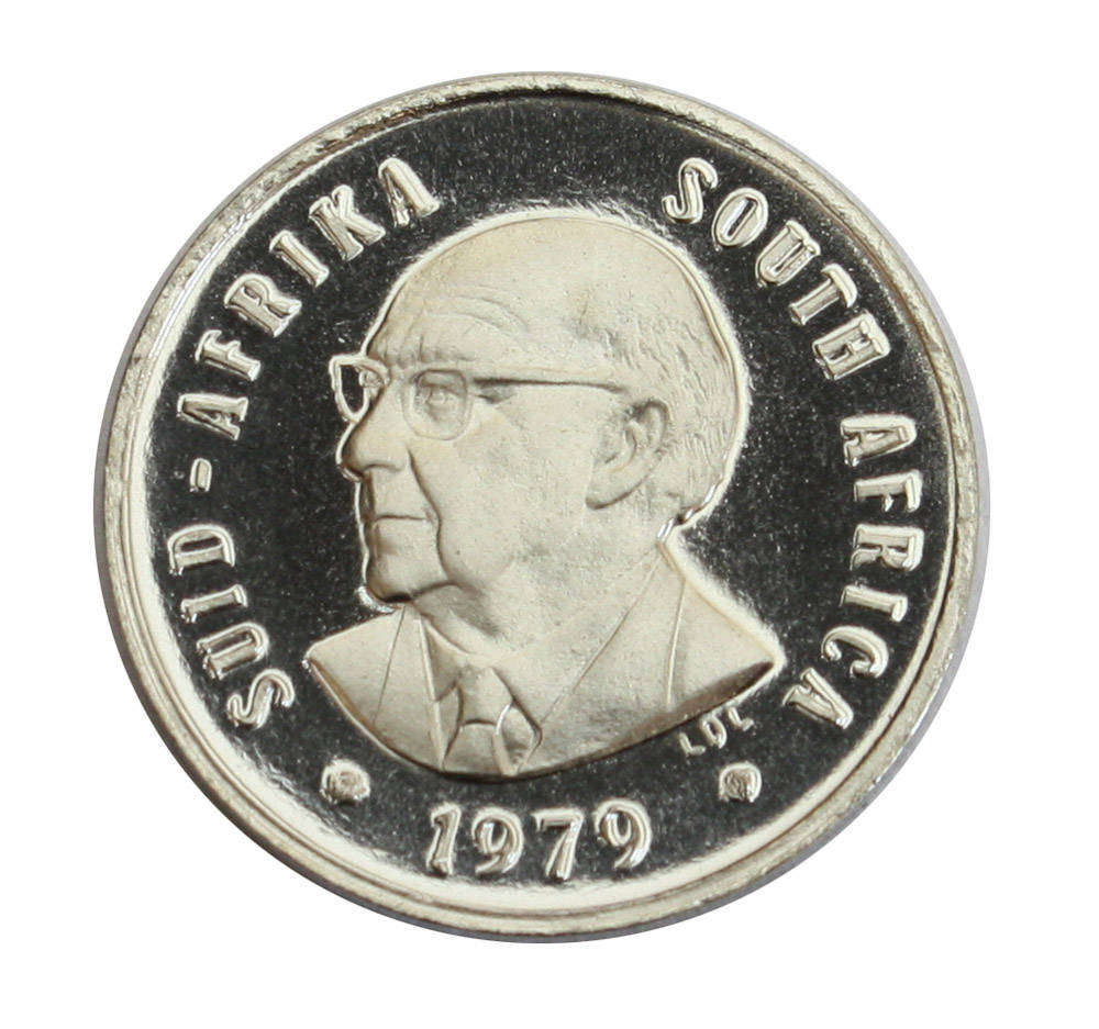 1979 South Africa 5c Proof nickel