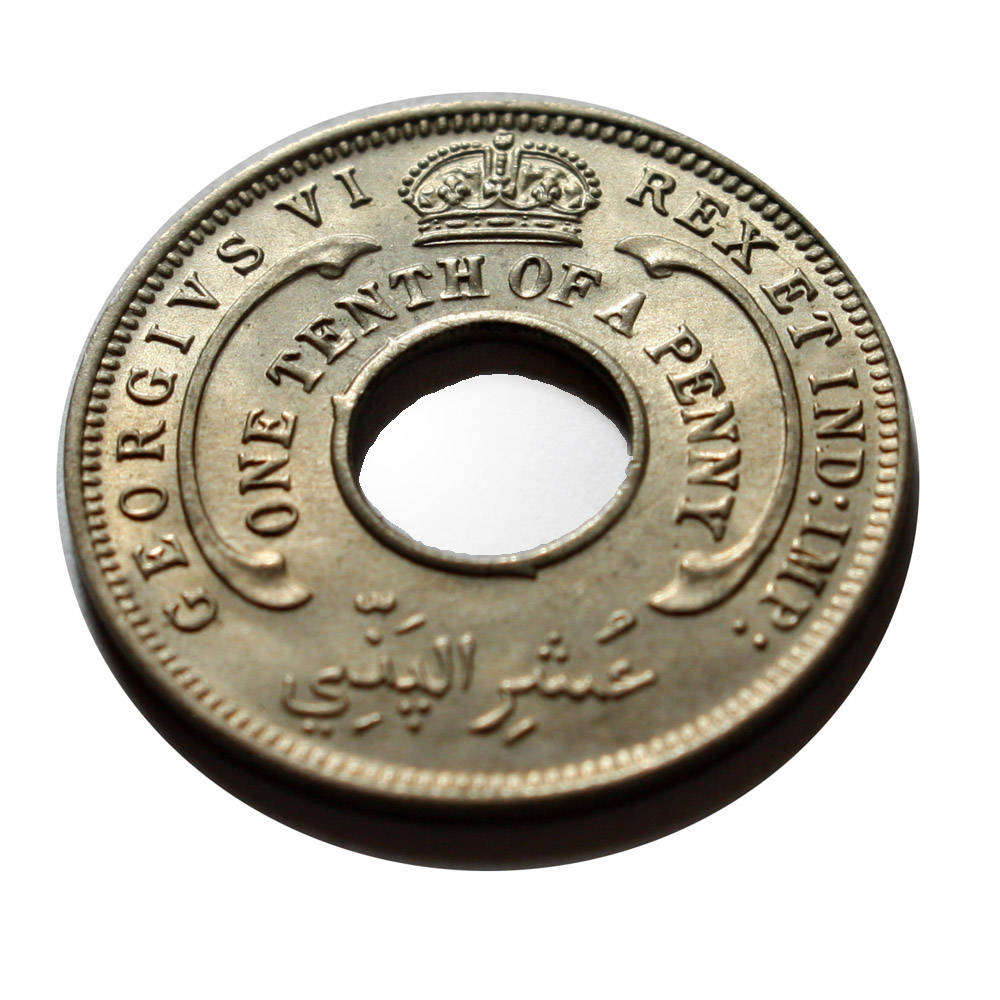 British West Africa 1/10 Penny 1945