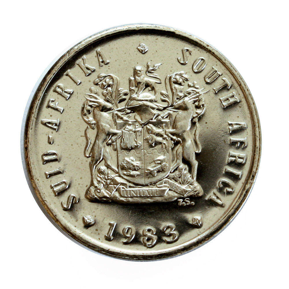1983 South Africa 5c Proof nickel