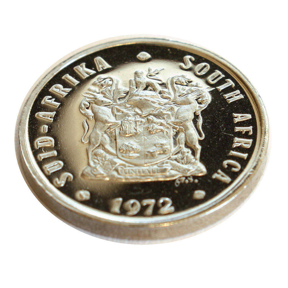 1972 South Africa 5c Proof nickel