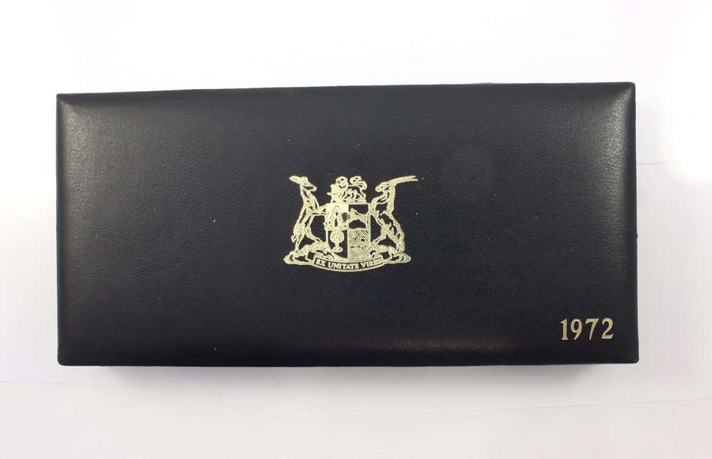South African Mint Empty Short Proof Set Boxes - 1972 and 1992