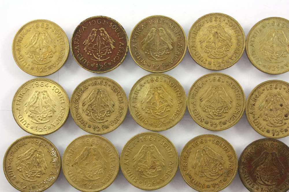 First Decimal Republic of South Africa 1/2c Half Cent x 30