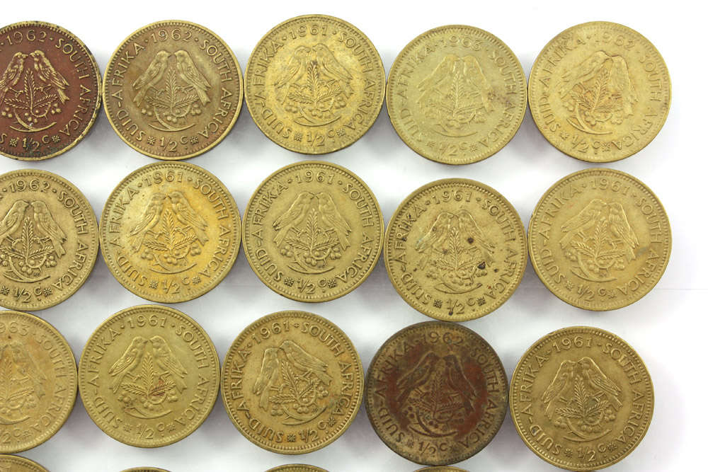 First Decimal Republic of South Africa 1/2c Half Cent x 30