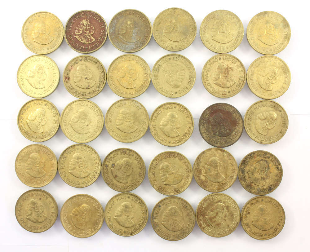 First Decimal Republic of South Africa 1/2c Half Cent x 30