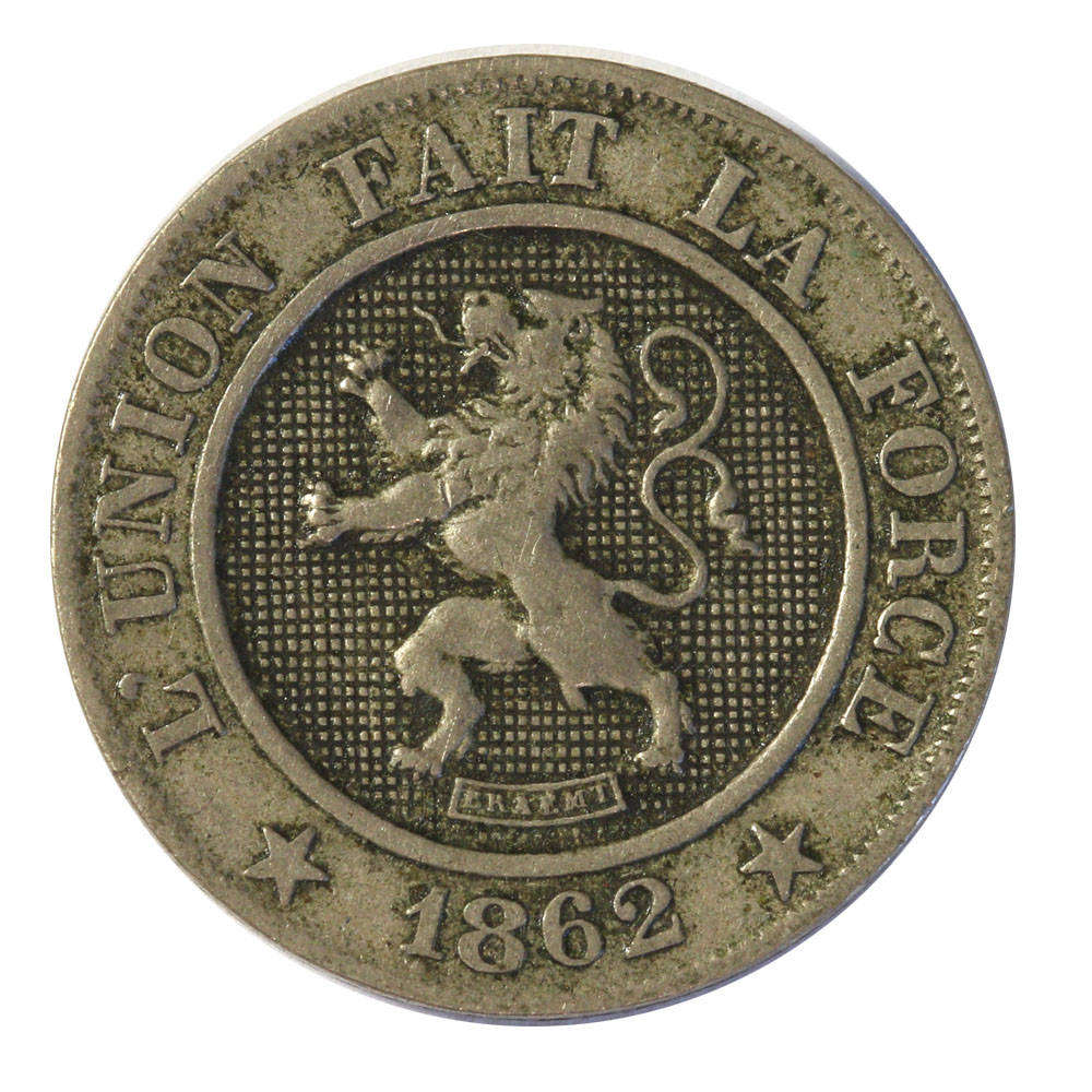 1862 Belgium 10 centimes