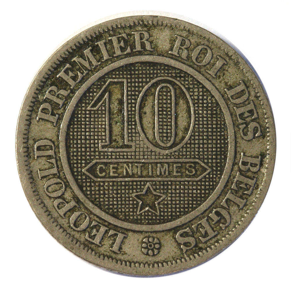 1862 Belgium 10 centimes
