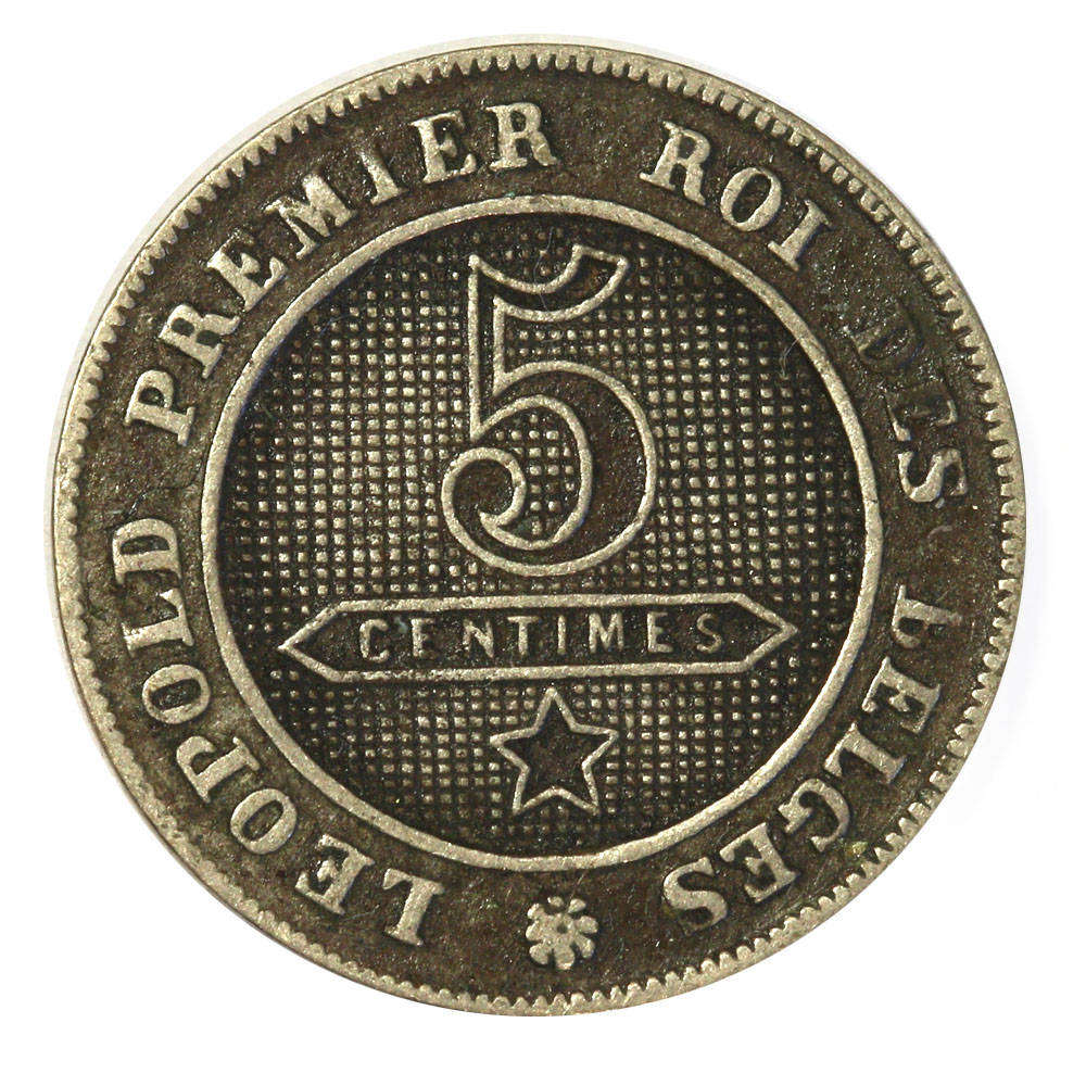 1862 Belgium 5 Centimes