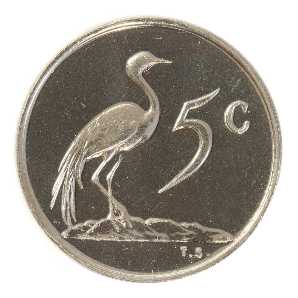 1974 South Africa 5c UNC