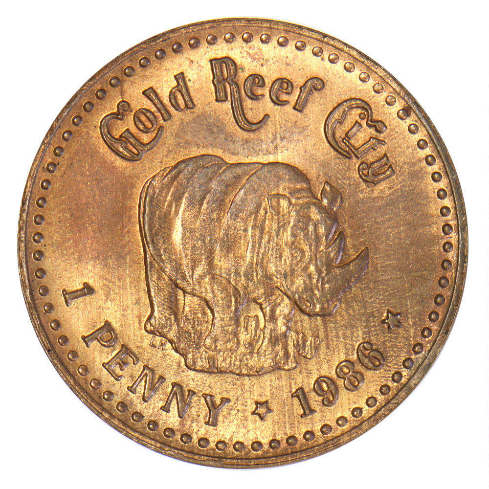 Gold Reef City 1986 1 Penny Token