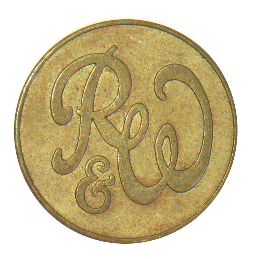 R & W - 6 Pence Vending Token - United Kingdom