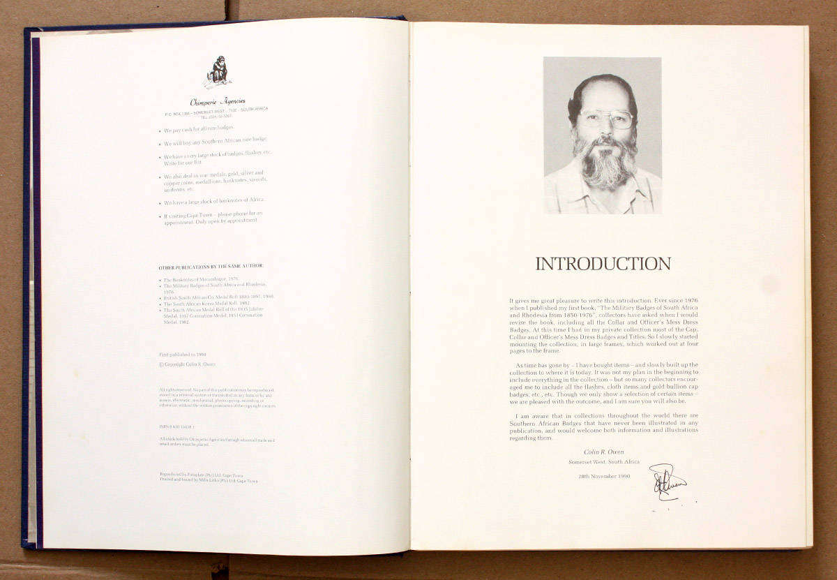 The Military Badges and Insignia of Southern Africa - Colin Owen