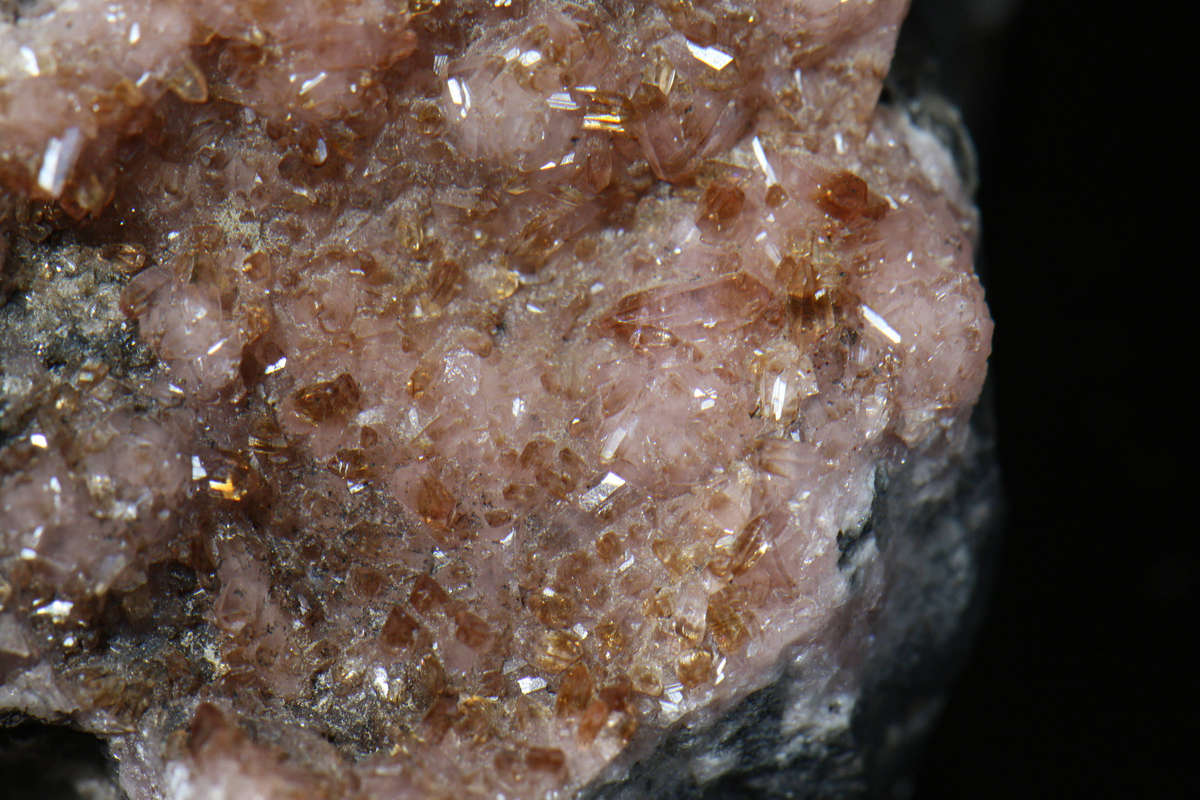 Rhodochrosite on Matrix - N'Chwaning II Mine South Africa