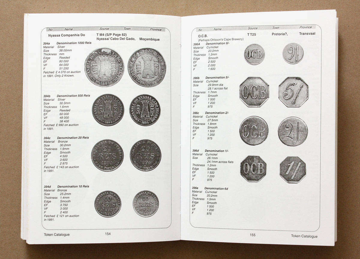 Hern's Handbook on Southern African Tokens - 2004 - Brian Hern and Allyn Jacobs