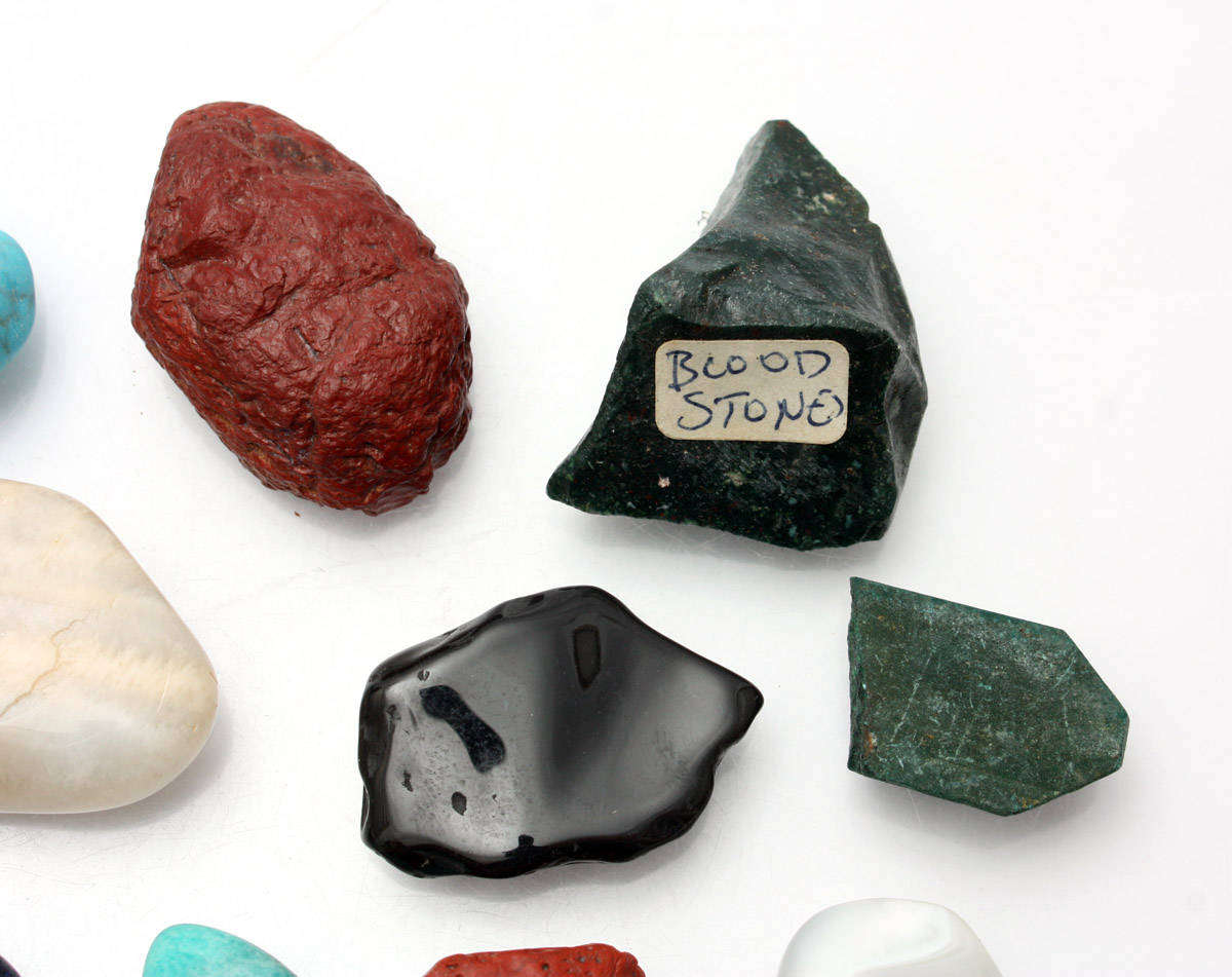 Assorted Minerals x 21 - Azurite Aquamarine Obsidian Agate Tourmaline Malachite etc
