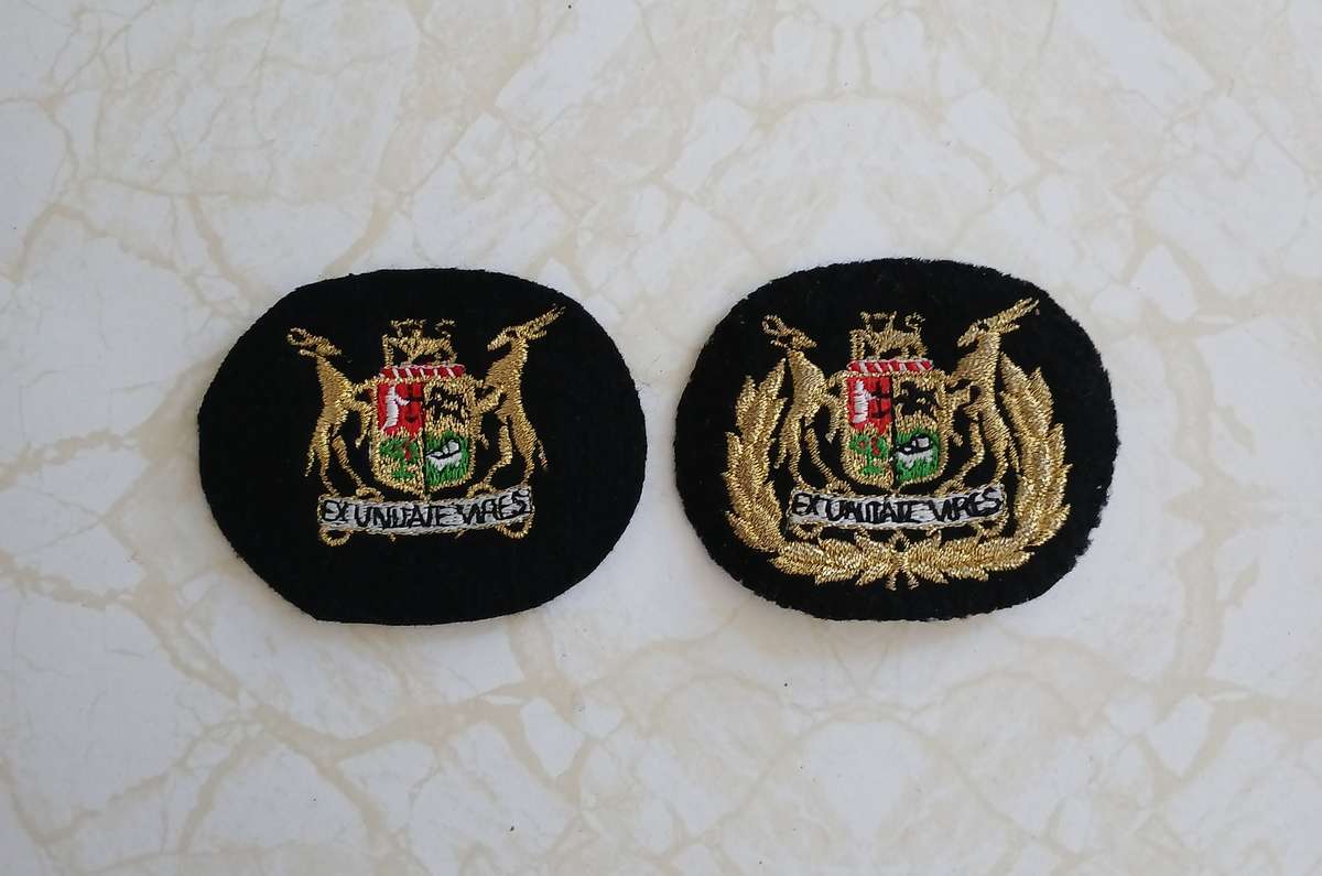SA Navy, WO1 & WO2 Rank Patches.