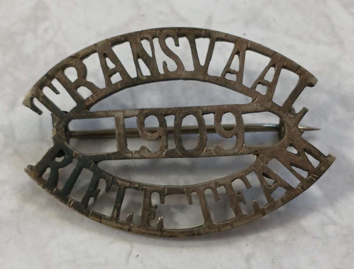 Transvaal Rifle Team 1909 Badge/Title