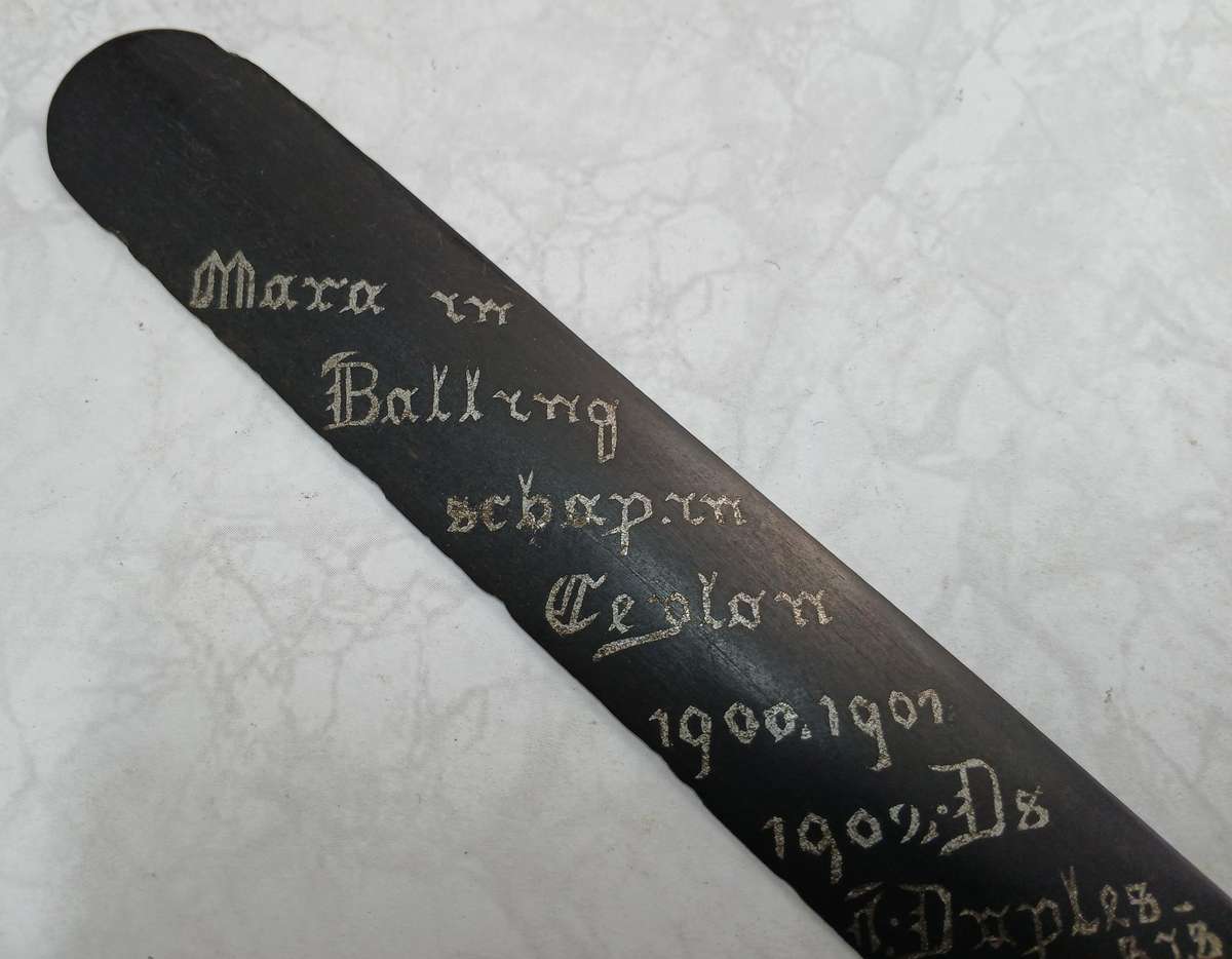 Boer War POW Handcraft - Paper Knife - Ceylon