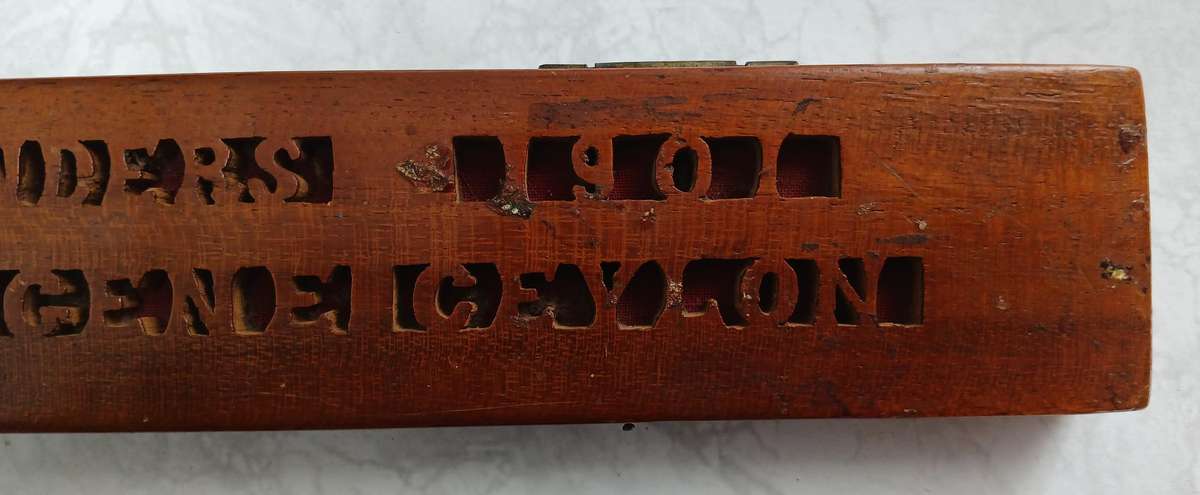 Boer War POW Handcraft - Box with Coins - Ceylon