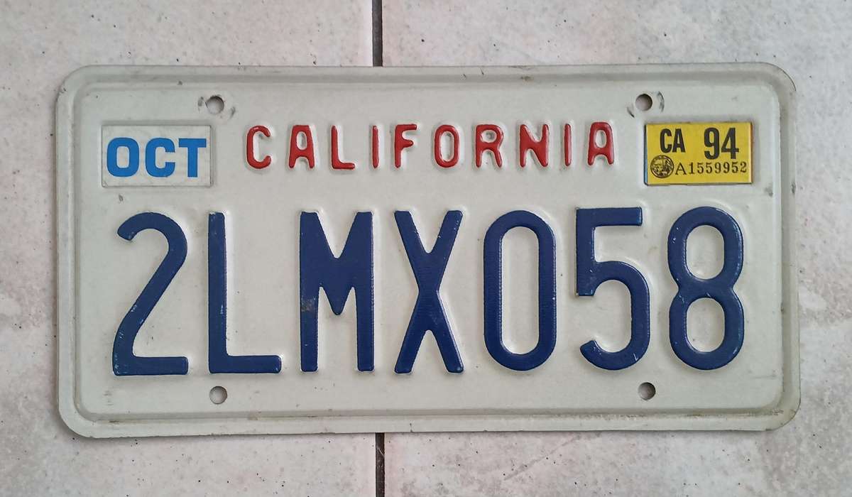 US Number Plate