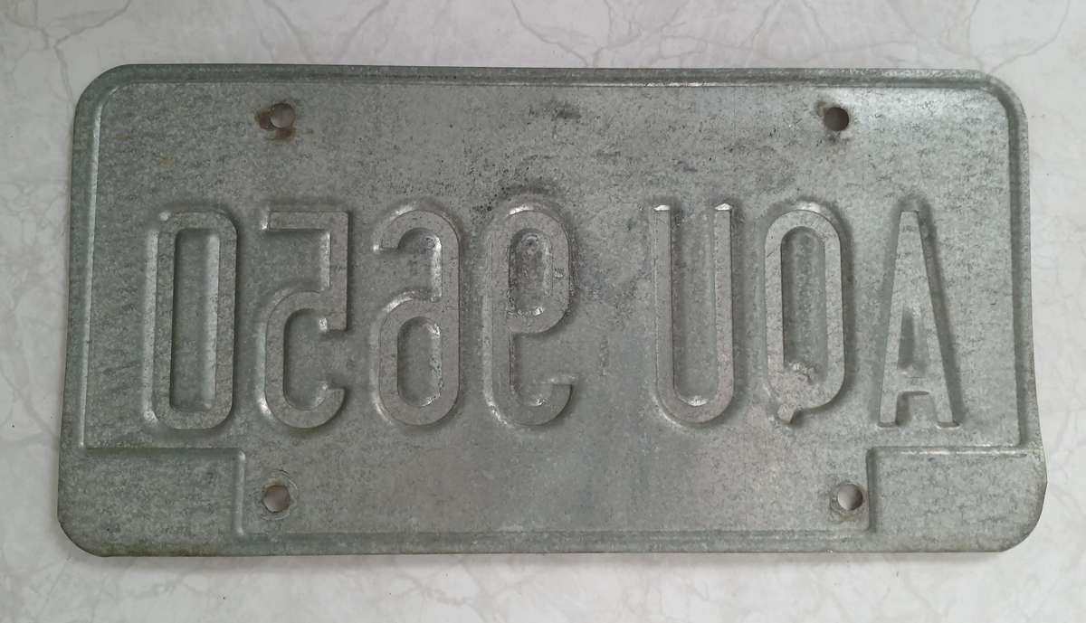 US Number Plate