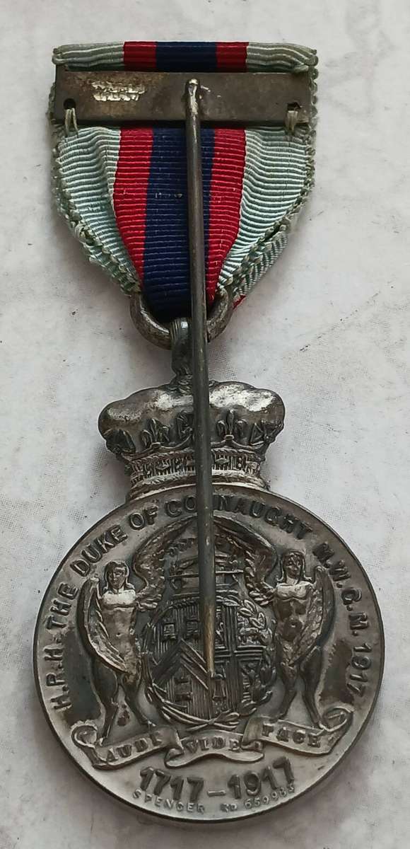 English Freemasonry Bi-Centenary Medal/Jewel - 1717-1917 Duke of Connaught