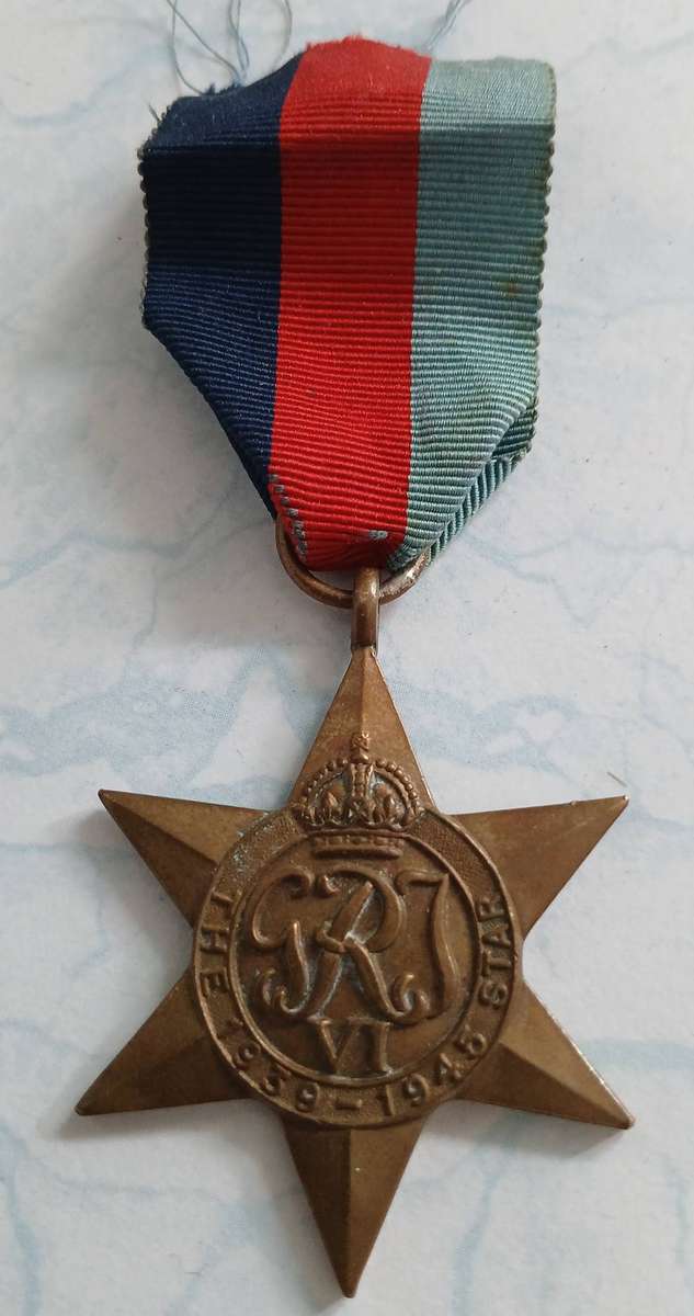 WW2 SA 1939-45 Star with Service Record