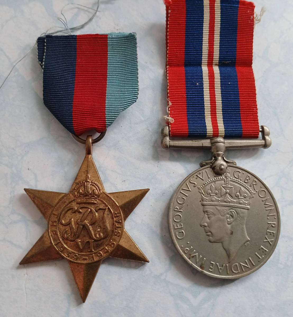 WW2 SA 1939-45 Star / War Medal with Service Record