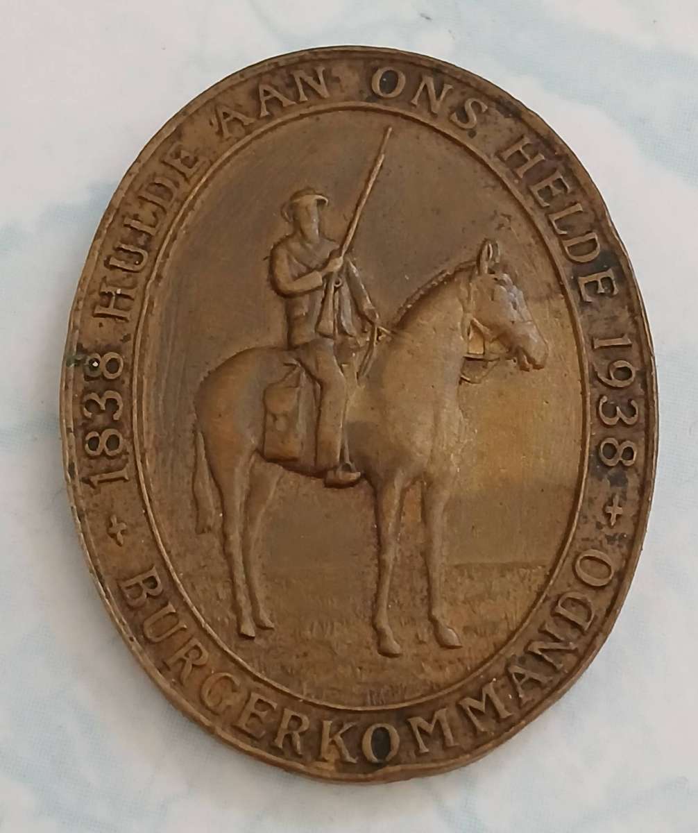 1838 - 1938 Commemorative Badge, Groot Trek, Burgerkommando