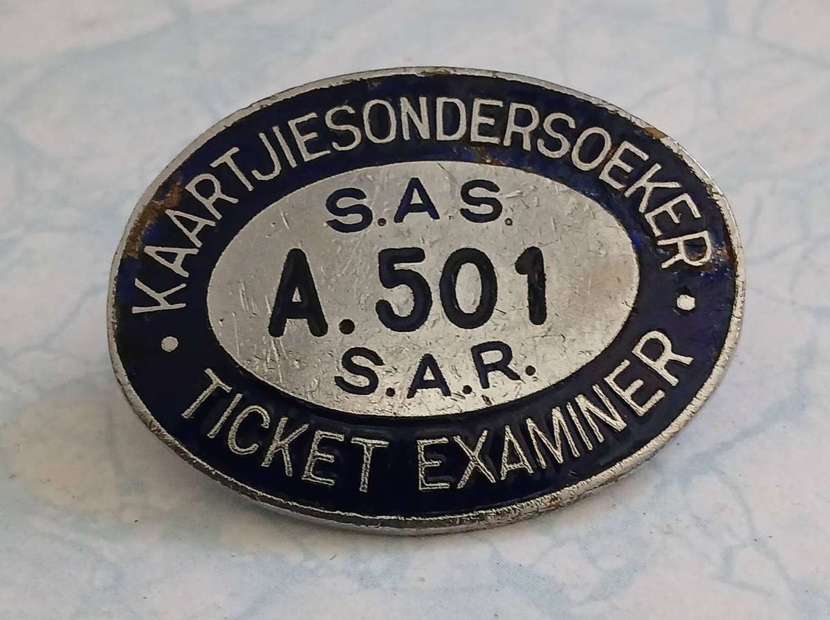 SAS / SAR Ticket Examiner Badge