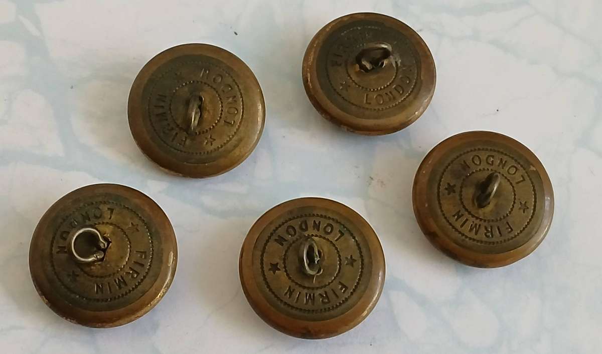 SA Navy Buttons x5 RNVR-SA