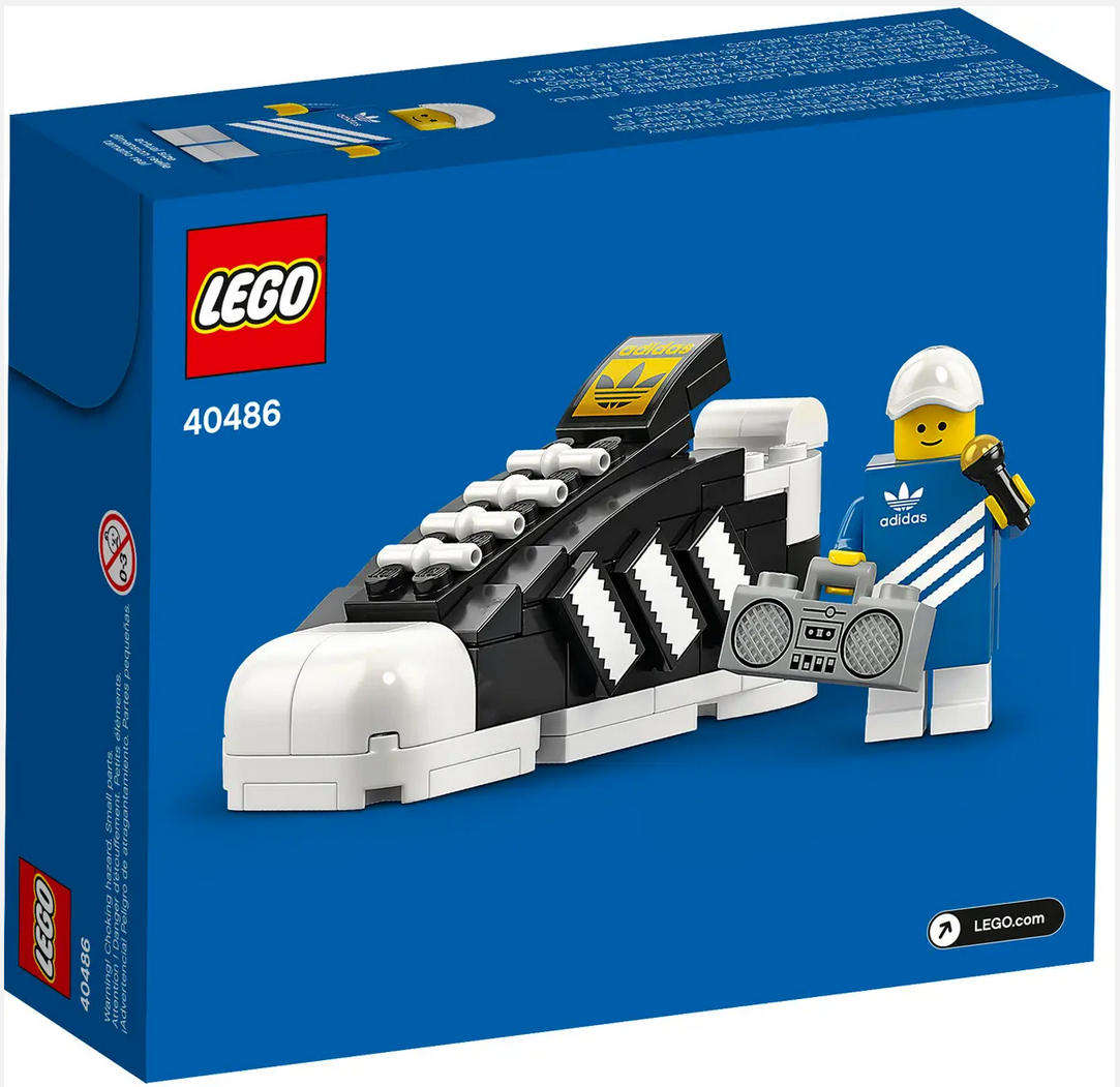LEGO 40486 Mini Adidas Originals Superstar (Discontinued by Manufacturer 2021) Ultra-rare find