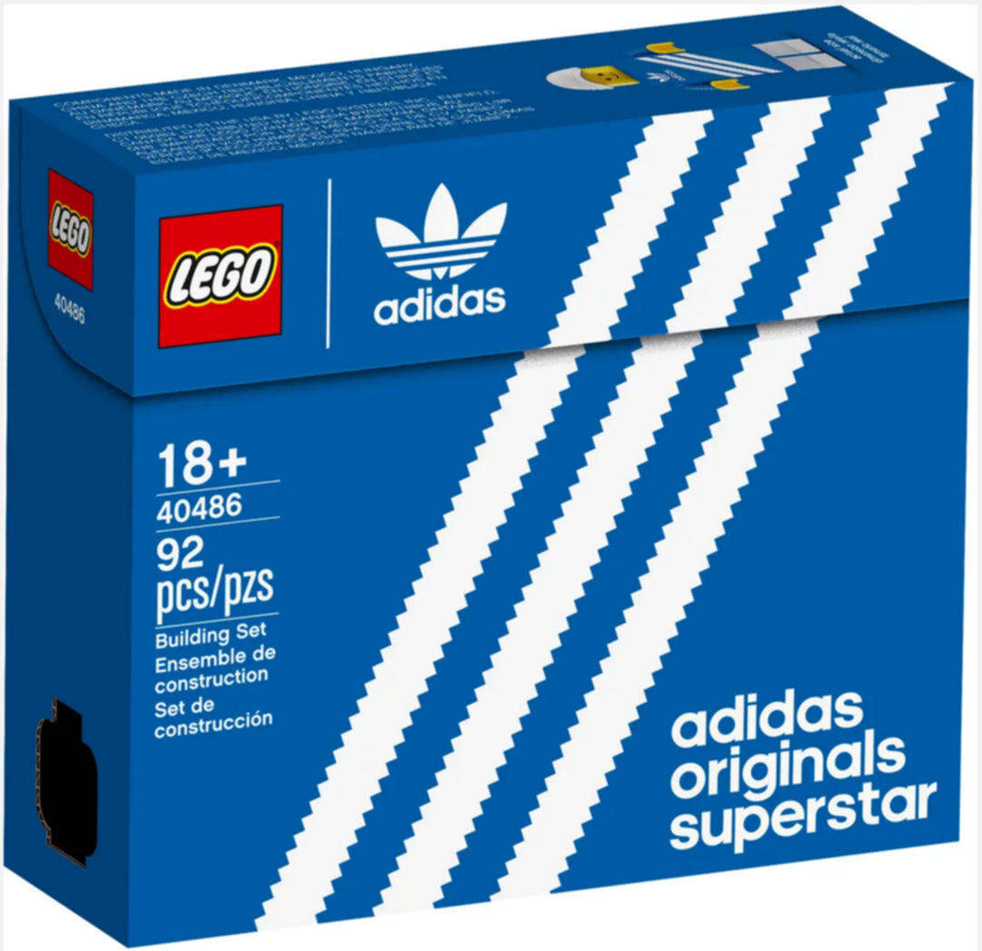 LEGO 40486 Mini Adidas Originals Superstar (Discontinued by Manufacturer 2021) Ultra-rare find