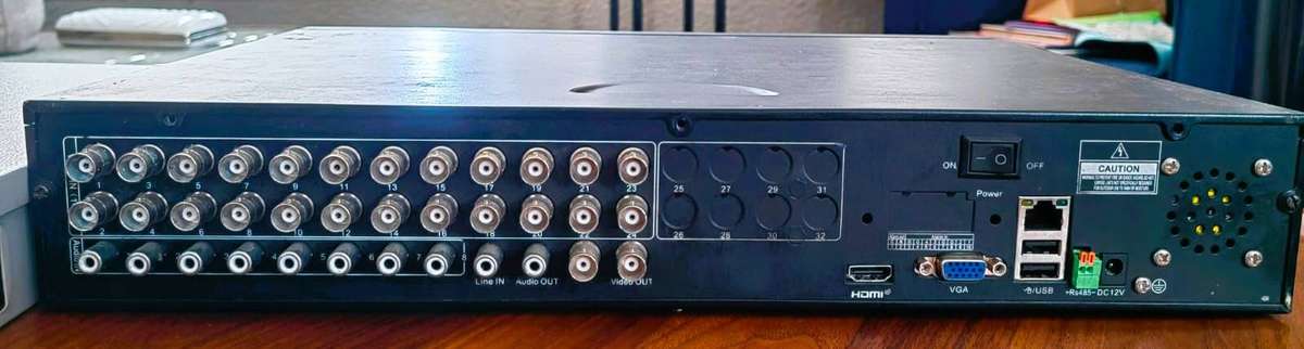 24 CHANNEL DVR AND 12V POWER SUPPLY