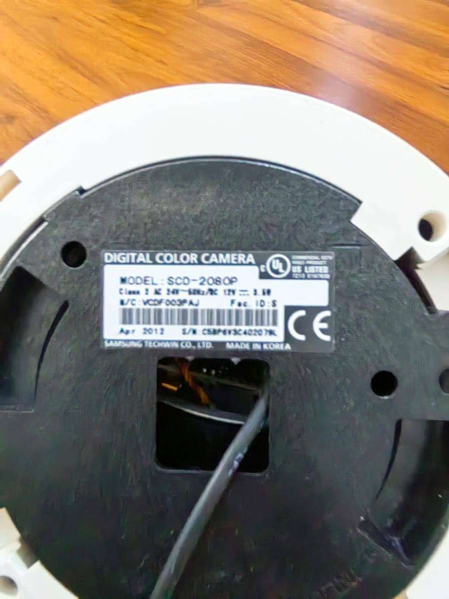 2 X SAMSUNG SCD-2080P PROFESSIONAL GRADE ANALOG DOME CCTV CAMERA
