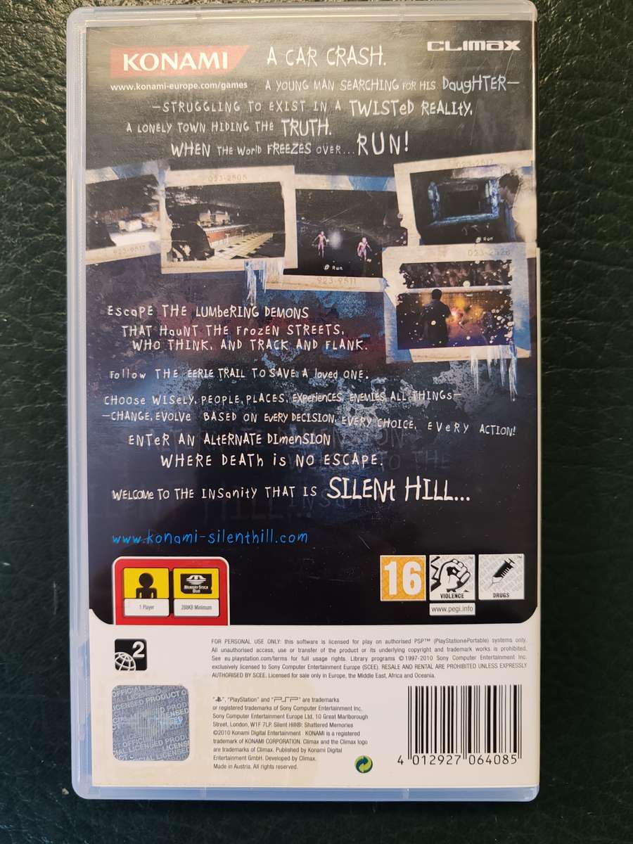 Silent Hill: Shattered Memories PSP