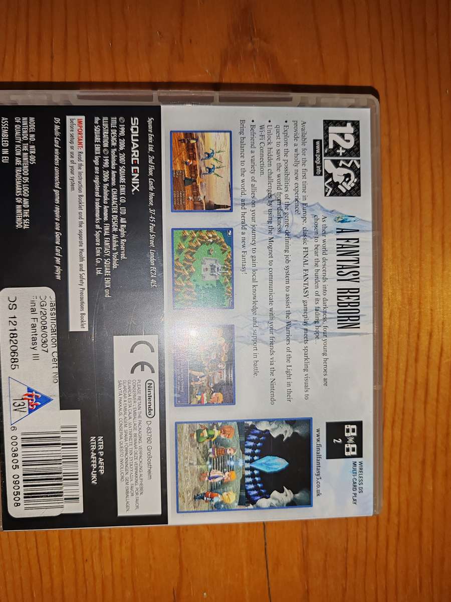 Final Fantasy III CIB Nintendo DS