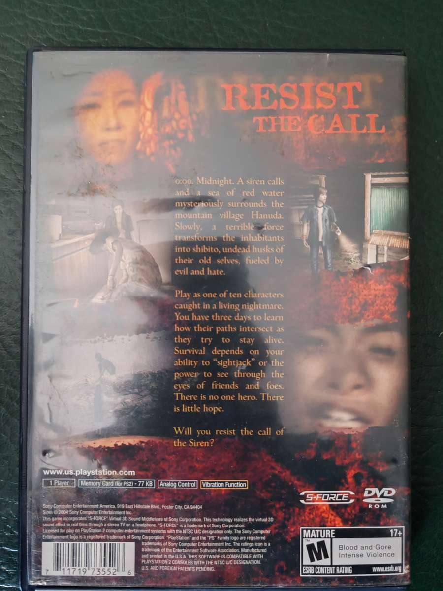 Siren PS2 CIB * READ DESCRIPTION *