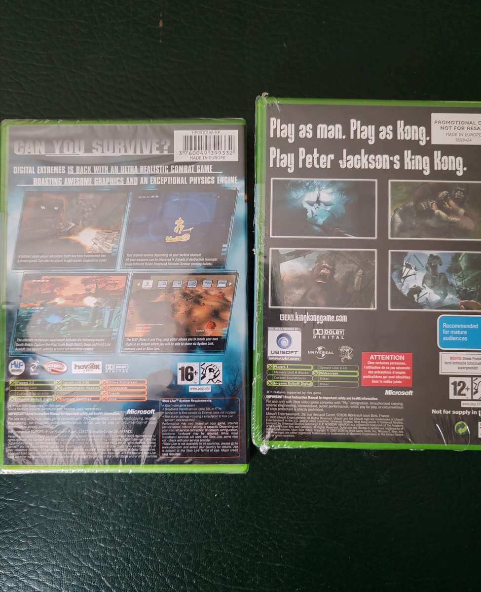 2 sealed original xbox games