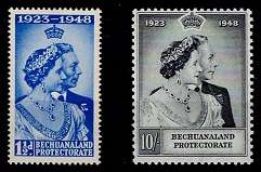 Bechuanaland 1948 Royal Silver Wedding set VF UM
