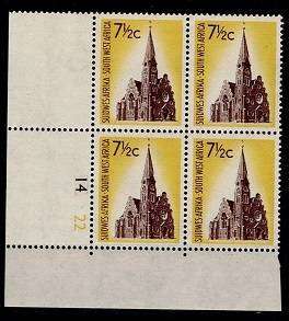 SWA 1961 Definitive 7½ c Cyl Blk (Wmk CoA), VF UM