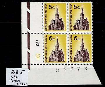 SWA 1971 Definitive 6c (1st Printing) Cyl Blk, VF UM