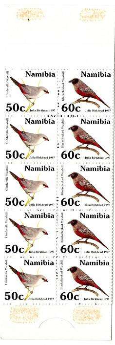 Namibia 1997 Waxbill Booklet No3, VF UM
