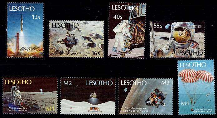 Lesotho 1989 20th Anniversary of Landing on the Moon set, VF UM